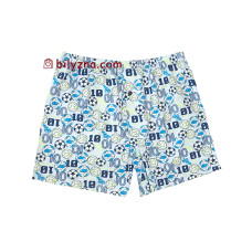 Bres by Ellen MBXK 307/01/107 біло-блакитні сімейні чоловічі труси шорти з футбольним малюнком