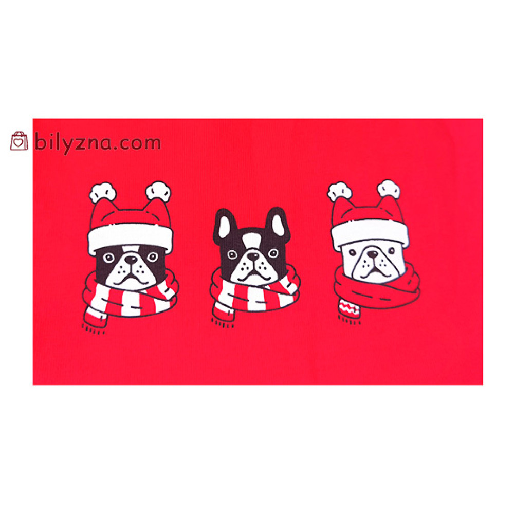 Bres by Ellen MBXK 307/01/113 червоні сімейні труси вільного крою для дому і сну з собакою