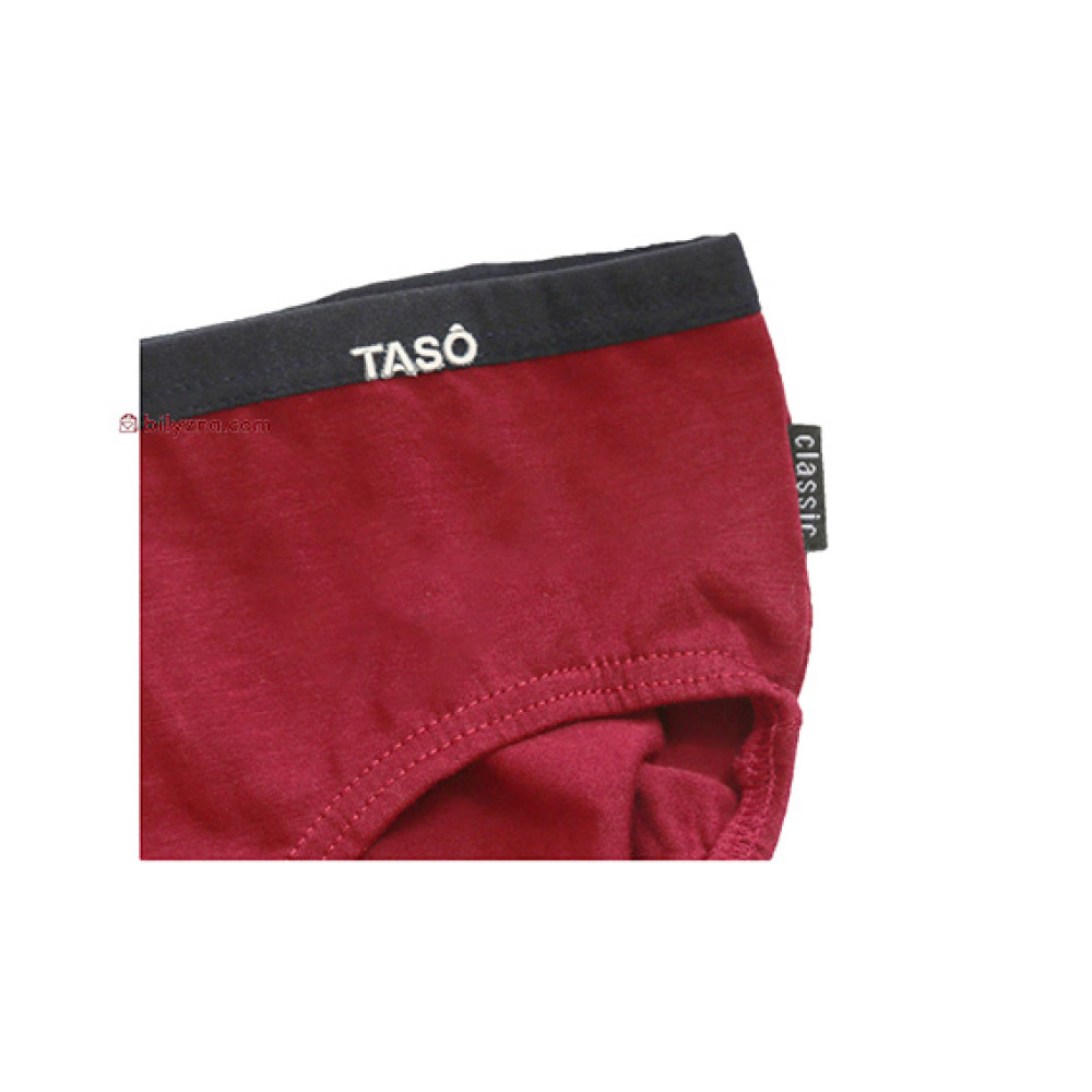 TASO BC 3601 Classic style бамбукові чоловічі однотонні бріфи без малюнку та принтів з вузькою резинкою