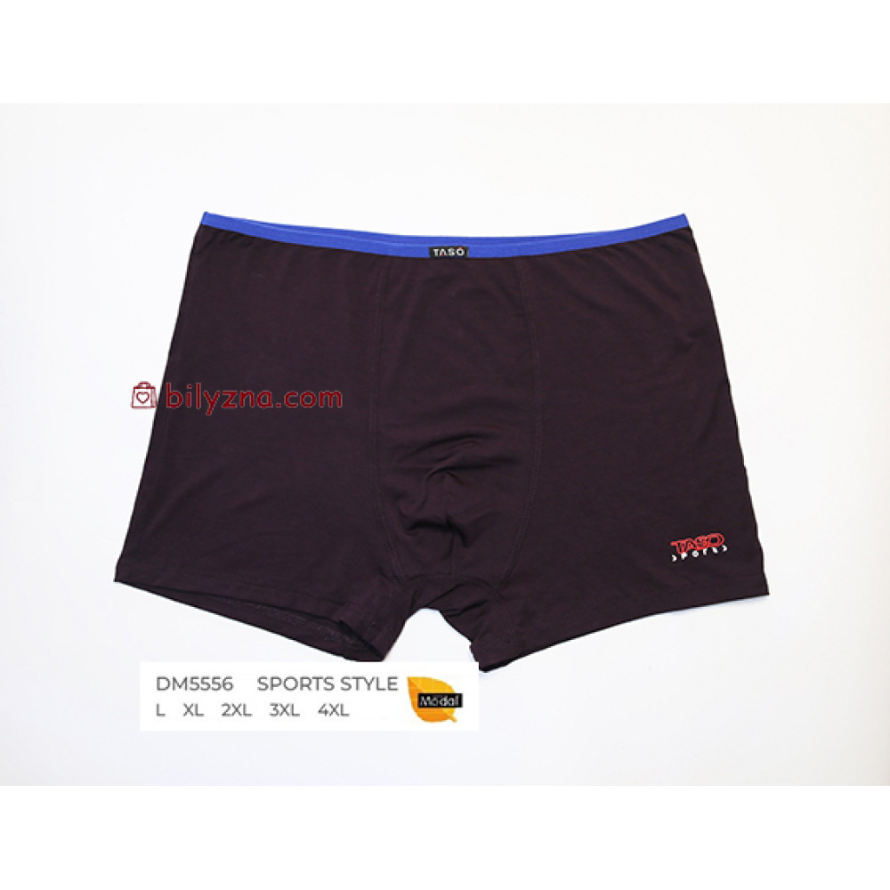 TASO DM 5556 SPORTS STYLE  чоловічі труси шорти на вузькій резинці, модал