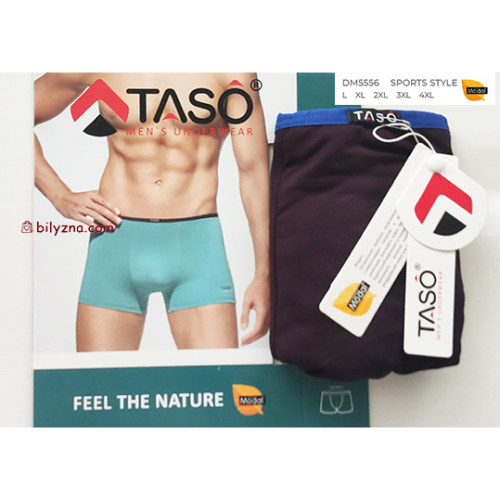 TASO DM 5556 SPORTS STYLE  чоловічі труси шорти на вузькій резинці, модал