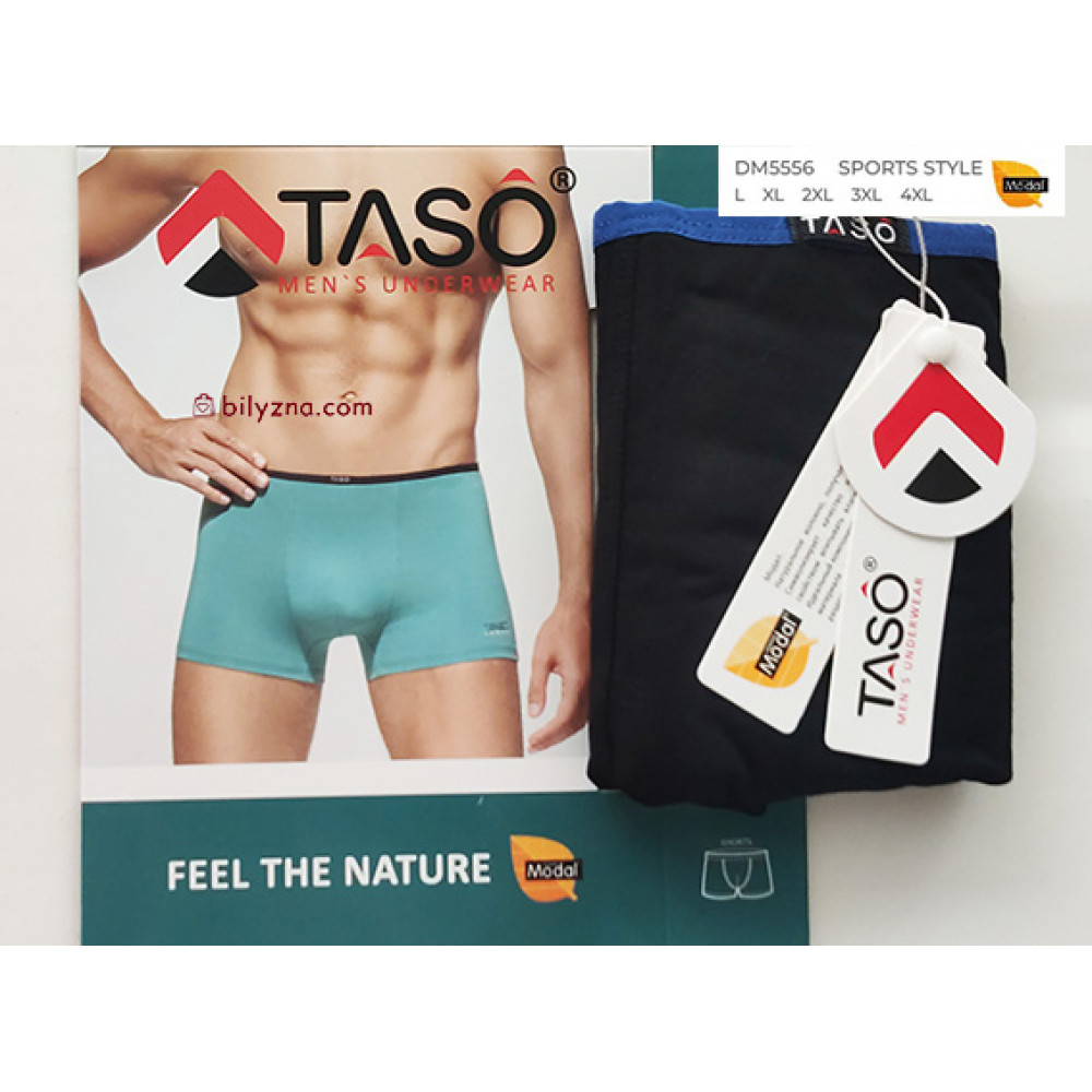 TASO DM 5556 SPORTS STYLE  чоловічі труси шорти на вузькій резинці, модал