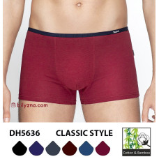 TASO DH 5636 Classic style бамбукові боксерки без малюнку з тонкою резинкою