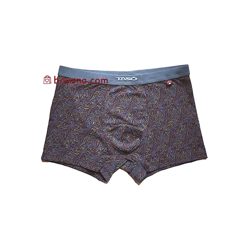 TASO 5838 бамбукові чоловічі труси шорти з широкою вшитою резинкою та абстрактним малюнком