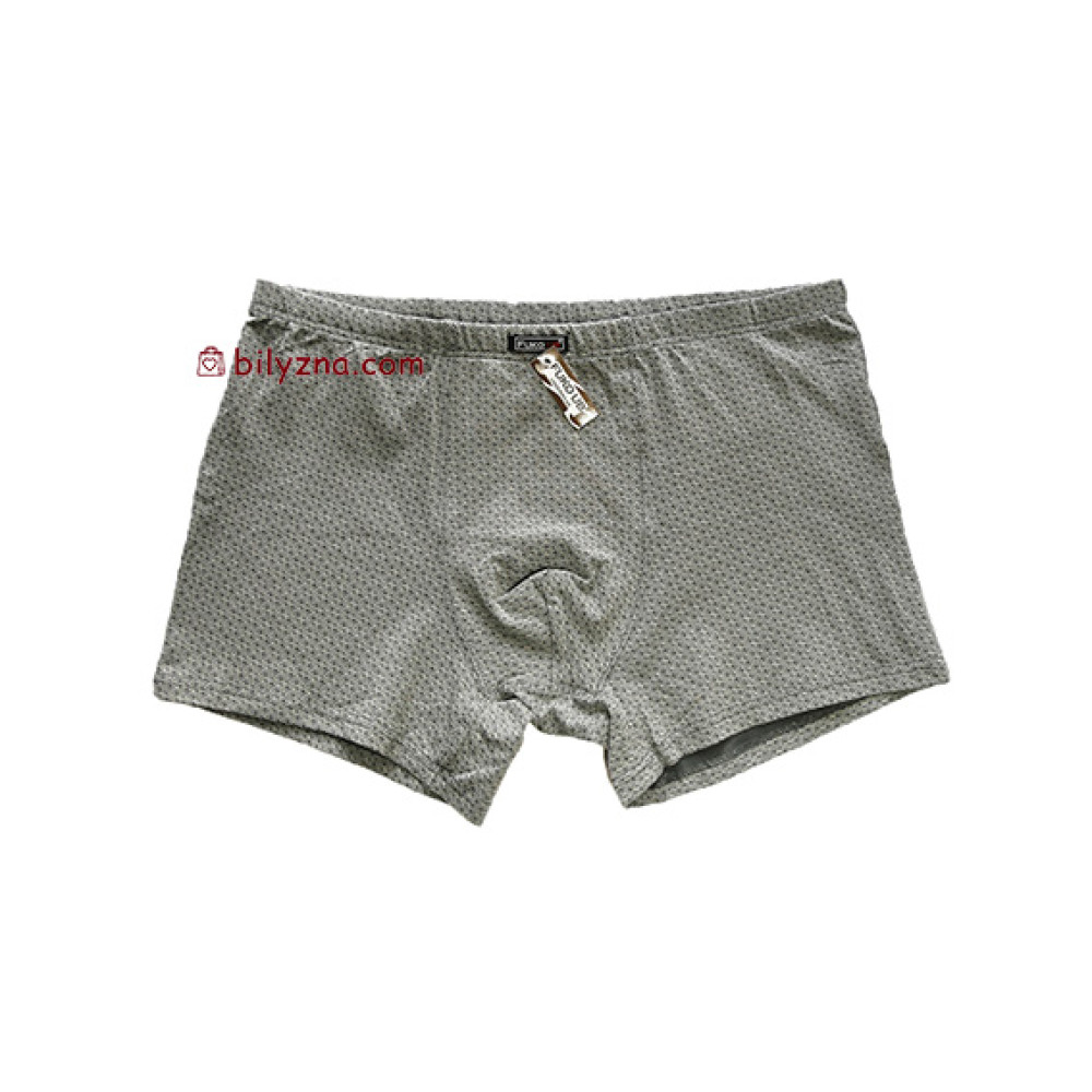 Fuko UB 8191 бавовняні чоловічі труси шорти з класичною резинкою та дрібним малюнком