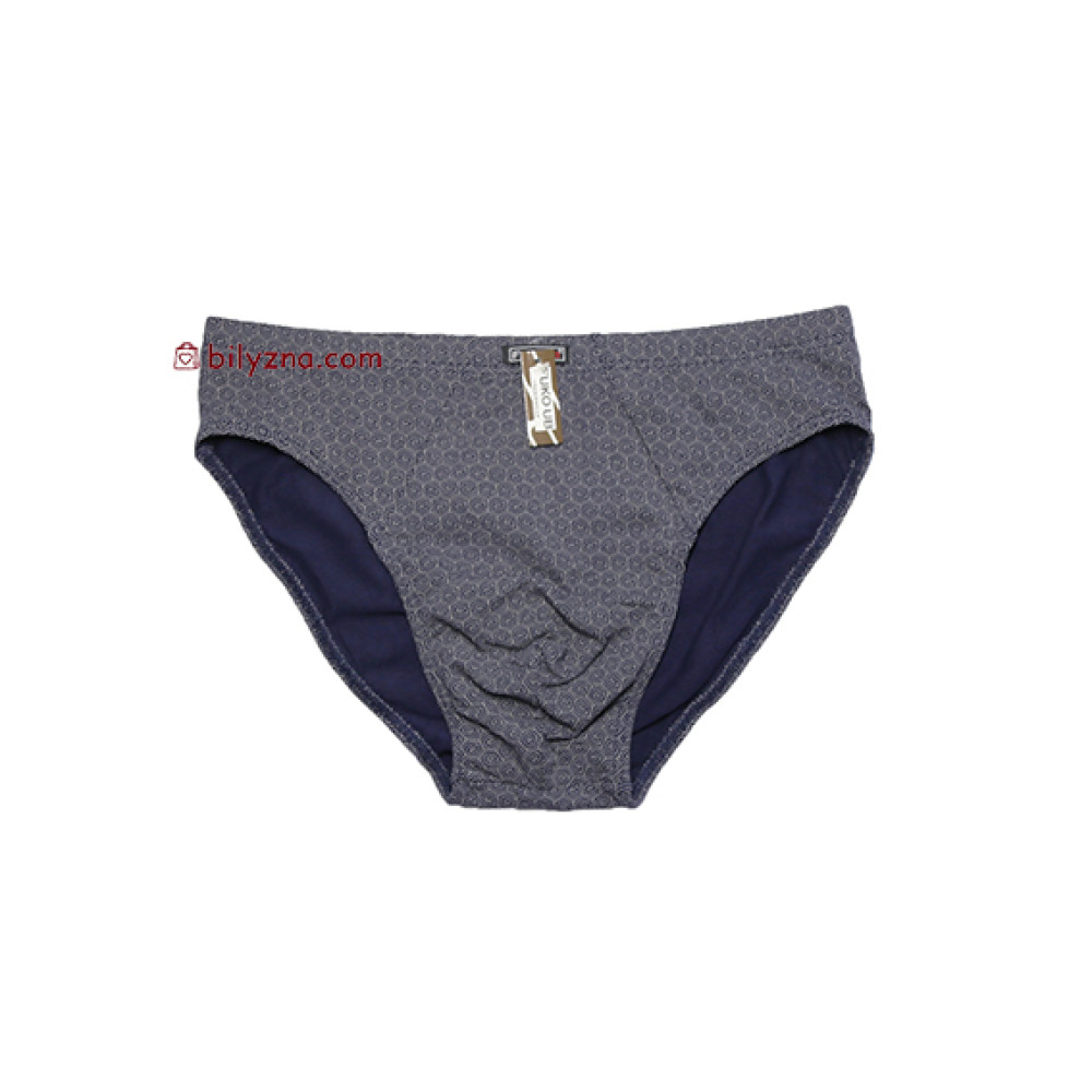 Fuko UB 8196 Natural Premium Cotton Briefs кольорові чолвоічі бавовняні класичні труси з дрібним малюнком