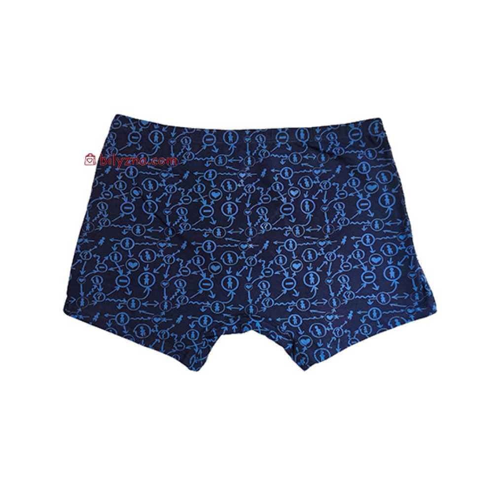 Fuko UB 8214 бавовняні чоловічі труси шорти з малюнком